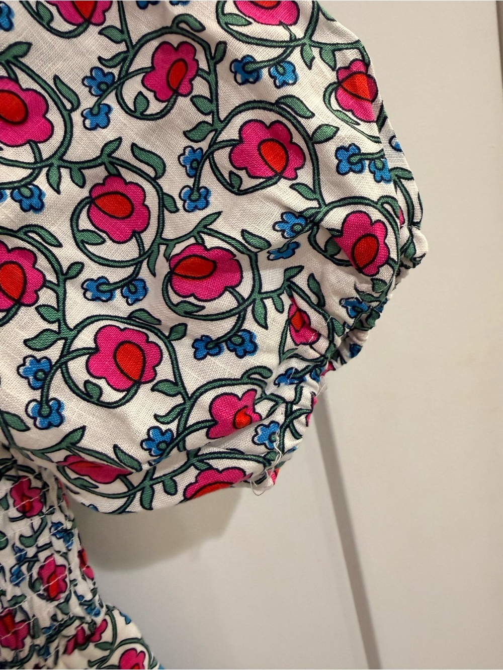 Boden Pink Floral Smocked Midi Dress with Pockets! - Picture 4 of 7